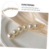 Beavorty Ponytail Banana Clip Pearl Design Durable Hair Jaw Claw