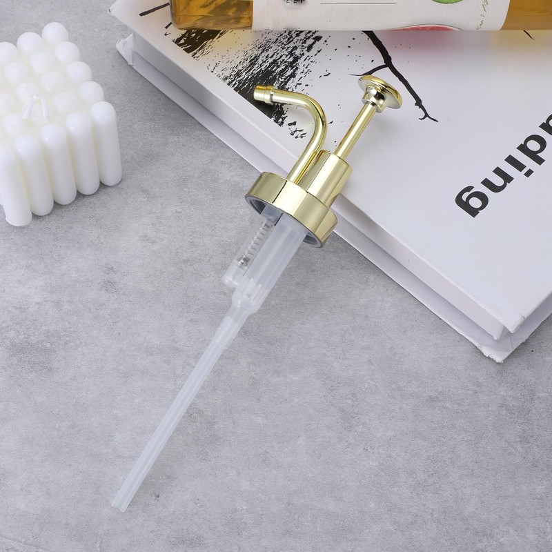 Soap and Lotion Dispenser Pump Replacement, ABS Material Gold Gloss