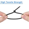 MECCANIXITY 100Pcs Black Zip Ties 4 Inch, Cable Ties with
