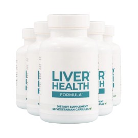 5-Pack Pure Health Liver Research – Liver Health Formula Support - 300 Caps