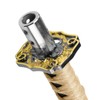 EZAUTO WRAP 15cm Gold Black Shift Knob Samurai Sword Alloy