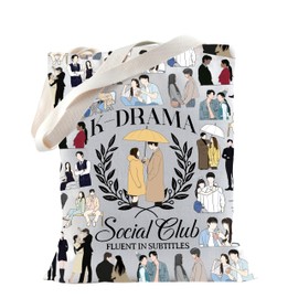 K-drama Social Club Tote Bag for Drama Lovers Korean Gift Korean Drama Addict Gift (K drama)