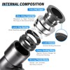 TAILONZ PNEUMATIC Male Elbow 6mm Tube OD x M5 Thread