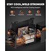 HZXVOGEN Portable Gasless Mini MIG Welder 145A ARC Welding Machine