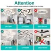 Remote Control for Ceiling Fan with Light, Compatible LP-FSD01, LP-FSD02,