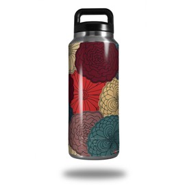 Flowers Pattern 04 - Decal Style Skin Wrap fits Yeti Rambler Bottle 36oz (YETI NOT INCLUDED)