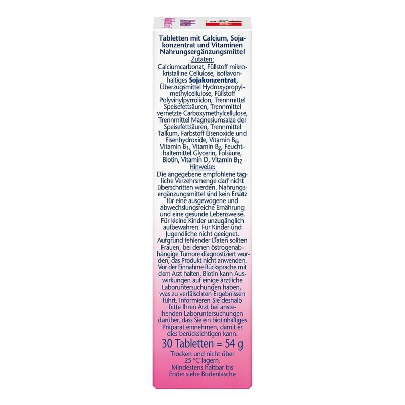 Doppelherz active Meno soy isoflavones + Calcium + D3, 30