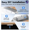 eLinkSmart Smart Cabinet Lock, Hidden No Drill Adhesive Magnetic Baby