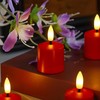 Mavandes Rechargeable Small Flameless Tea Light Candles with Remote Function,