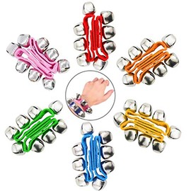 POPLAY Band Wrist Bells, 12 PCS, 6 Colors