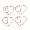 100Pcs Heart Shaped Paper Clips Iron Decorative Paperclips Set with