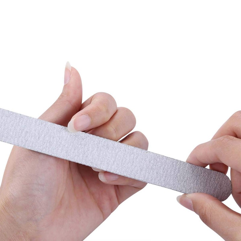 50Pcs Nail Files Double Sided Emery Board 100/180 Grit Washable