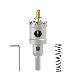 CSOOM Upgrade high-performance carbide hole saw, TCT hole cutter. Stainless steel and metal mesh are the ideal choice (28 mm)