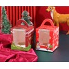 Allbusky 20PCS Christmas Individual Cupcake Boxes Muffin Boxes Single Cupcake