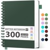 AHGXG Bullet Dotted Journal Spiral Notebook, 300 Pages Dotted Notebook