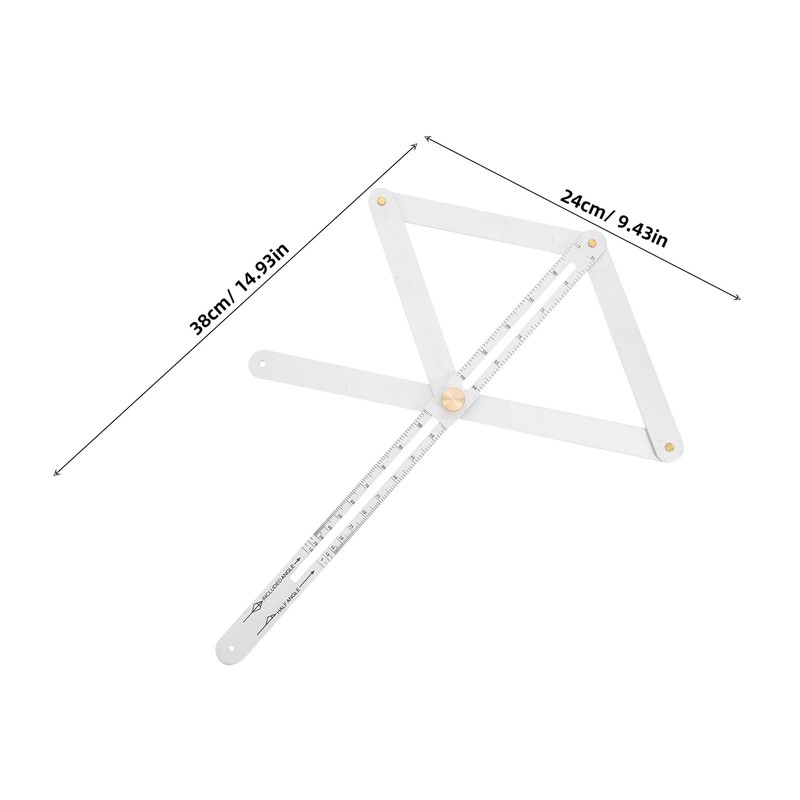 BESTonZON Protractor Made of Stainless Steel Angle Finder for Carpenters