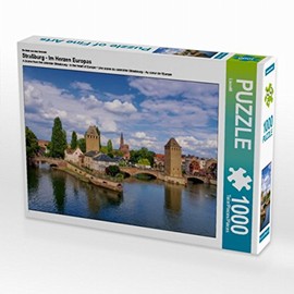 CALVENDO Puzzle Strasbourg - In the Heart of Europe 1000 Pieces Laying Size 64 x 48 cm Photo Puzzle Picture by Thomas Polske
