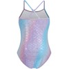 Girls Sparkle Mermaid Swimsuits Sports Bathing Suit One Piece Swimwear