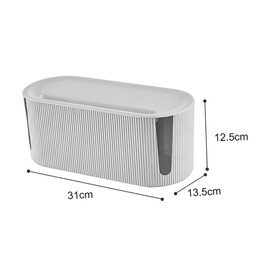 Mipcase 1pc Cable Organizer Box for Cords and Wires Simple Design Storage Charging Cables Neat and Tidy Compact and Holder