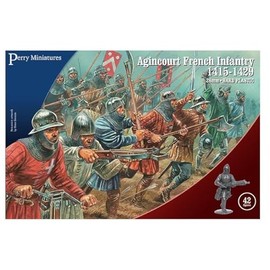 Perry Miniatures - Set AO 50 Agincourt French Infantry 1415-29 Plastic 28mm Toy Soldiers Set