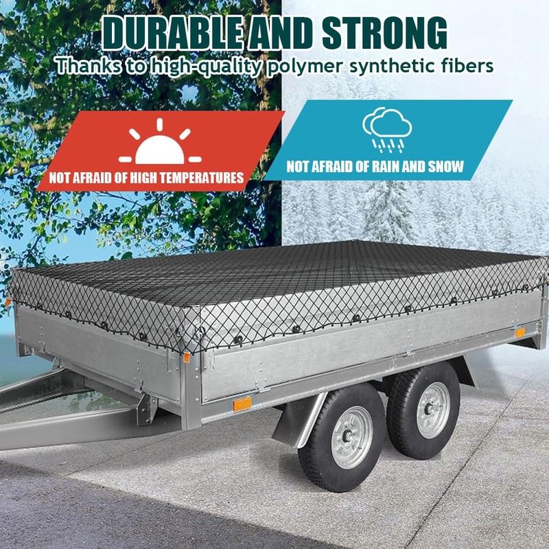 Kayuneed Trailer Net, Load Securing Net 1.5 x 2.2 m,