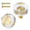 Uenhoy 6 Pack Glass Crystal Cabinet Knobs Round Drawer Knob