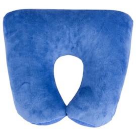 Walser 30811 Neck Roll Pillow 2 in1 for Adults, Dark Blue