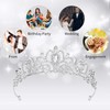 Silver Princess Crown, Crystal Tiara Crown Jewelry Rhinestone Headband for