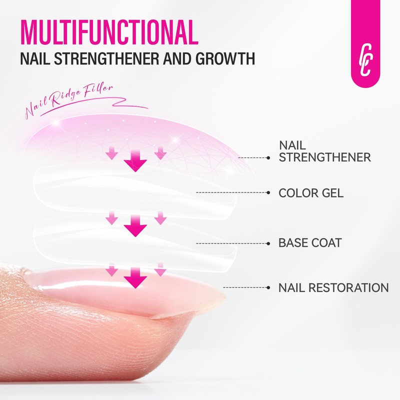 Nail Strengthener for Women: 8 in 1 Natural Nail Hardener