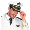 WIDMANN Widman 0186S White Captains Sailor Navy Blue Hat