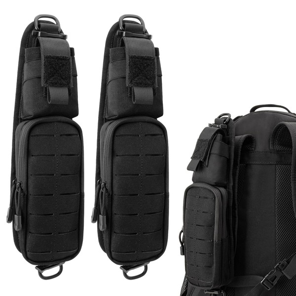 Jueachy Strap Shoulder Molle Accessories Pouch: Tactical Backpack Pocket Attachment