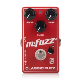 Caline Red Fuzz Guitar Effect Pedal Classic Fuzz True Bypass Distortion Tone Control
