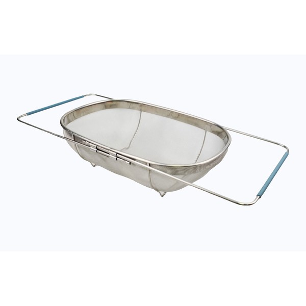 SAMMART Expandable Over The Sink Oval Colander/Mesh Strainer Basket (1)