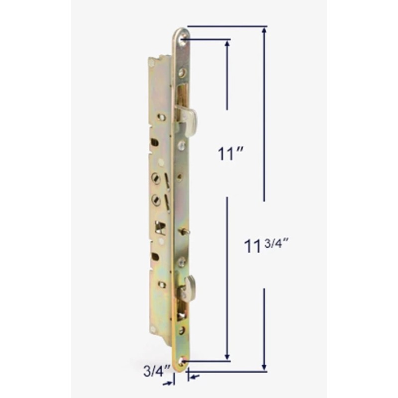Multi-Point Mortise Lock with Face Plate 11-3/4" for Sliding Patio