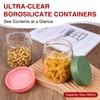 iyayayuanyuan 16oz Borosilicate Glass Jars with Lids - Freezer to