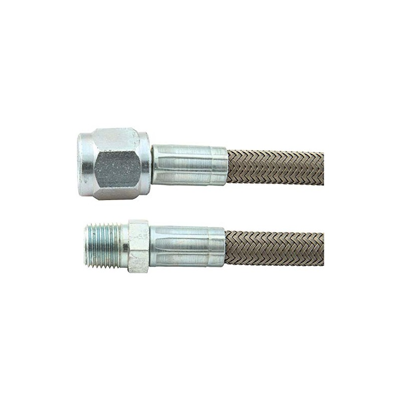 Allstar Performance ALL46420-18 18" 4 Braided Steel Lines with 1/8"