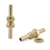 RLECS Hex Bulkhead Straight Fitting 2PCS Hose Barb Bulkhead Hex