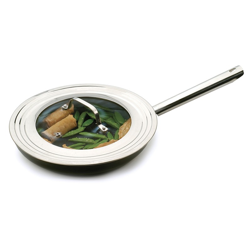 RSVP International Universal Lid Insert Steel & Secure Tempered Glass