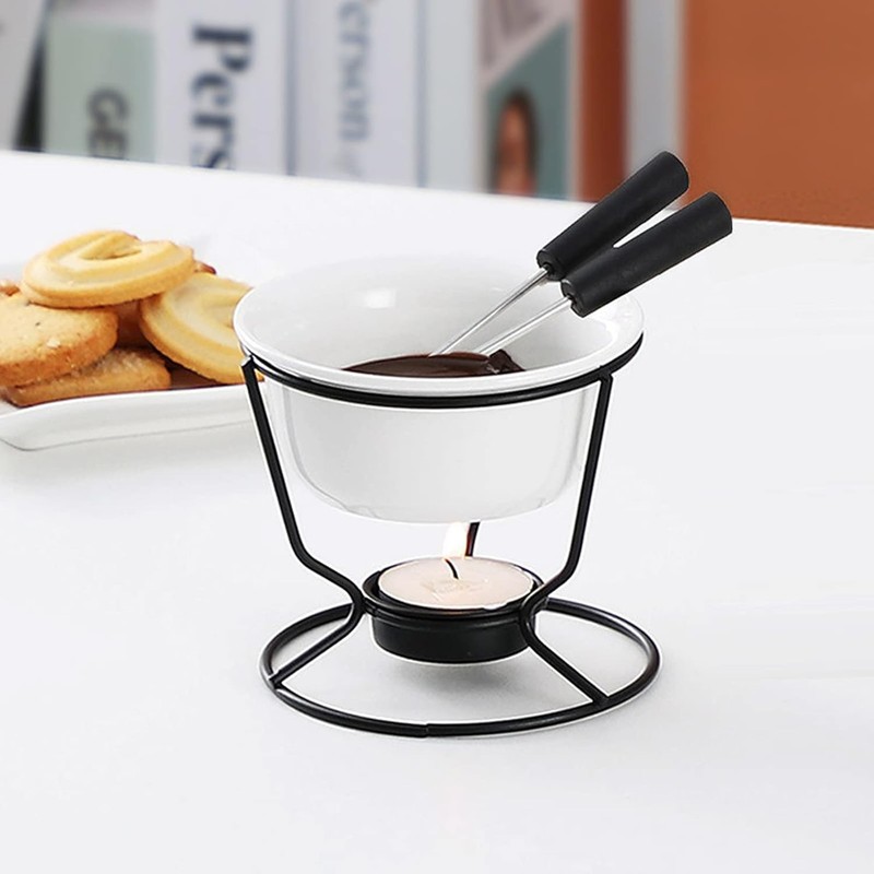 2 Pieces Butter Warmers for Seafood,Ceramic Butter Warmers for Chocolate