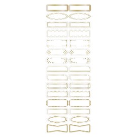 MST-FA39-B Masking Tape with Water-Based Pen, Flake Type, Title, Notebook, Deco, Marks Foil Stamping, Star