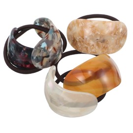 Gatuida 5pcs Elastic Hair for Ponytails Stretchy Hair Ties for Women Versatile Bracelet Bands for Buns and Hairstyles Accessories for Travel Party Gatherings