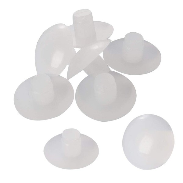 sourcingmap 8pcs 6mm White Stem Bumpers Glide, Patio Outdoor Furniture