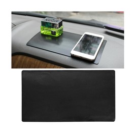 Osilly Car Dashboard Anti-Slip Mat, 10.6" x 5.9" Universal PVC Sticky Adhesive Pad for Auto, Multifunctional Vehicle Dash Strong Gripping Pad for Cell Phones Sunglasses Keys GPS Coins (Chequered)