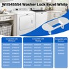 W11545554 W11559688 Washer Lid Lock Bezel Replacement Compatible with Whirlpool