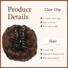 SOFEIYAN Claw Clip Messy Bun Hair Piece Wavy Curly Hair