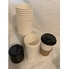 Royal 22oz [ 100 Set] Togo Disposable White Paper Coffee
