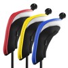 Andux 3 Pack Golf Hybrid Club Head Covers Interchangeable No.