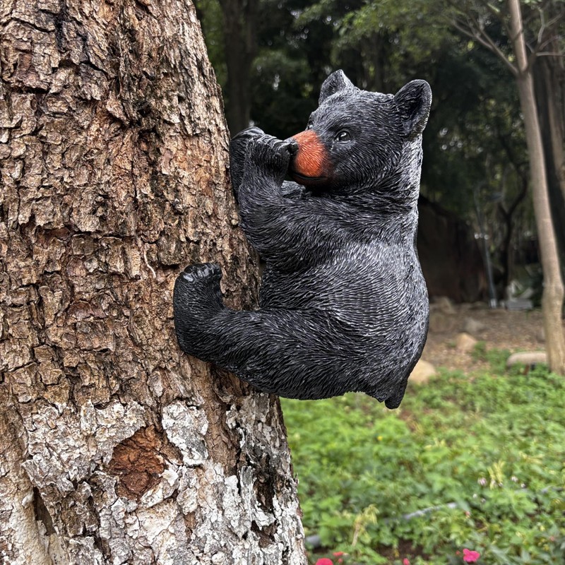 Yaoemei Bear Toilet Paper Holder, Bear Cub Tissue Holder Rack