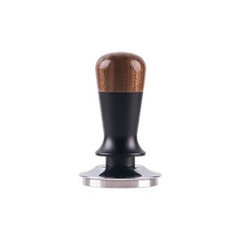 BOZHOUGG ® Professional 51mm Espresso Coffee Tamper - Stainless Steel, Spring-Loaded, Walnut Wooden-Handle ，Non-Slip Grip Barista-Grade Precision & Durable Design
