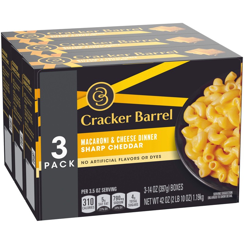 Cracker Barrel Sharp Cheddar Macaroni and Cheese Dinner (14 oz